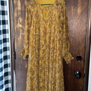 Mustard maxi dress